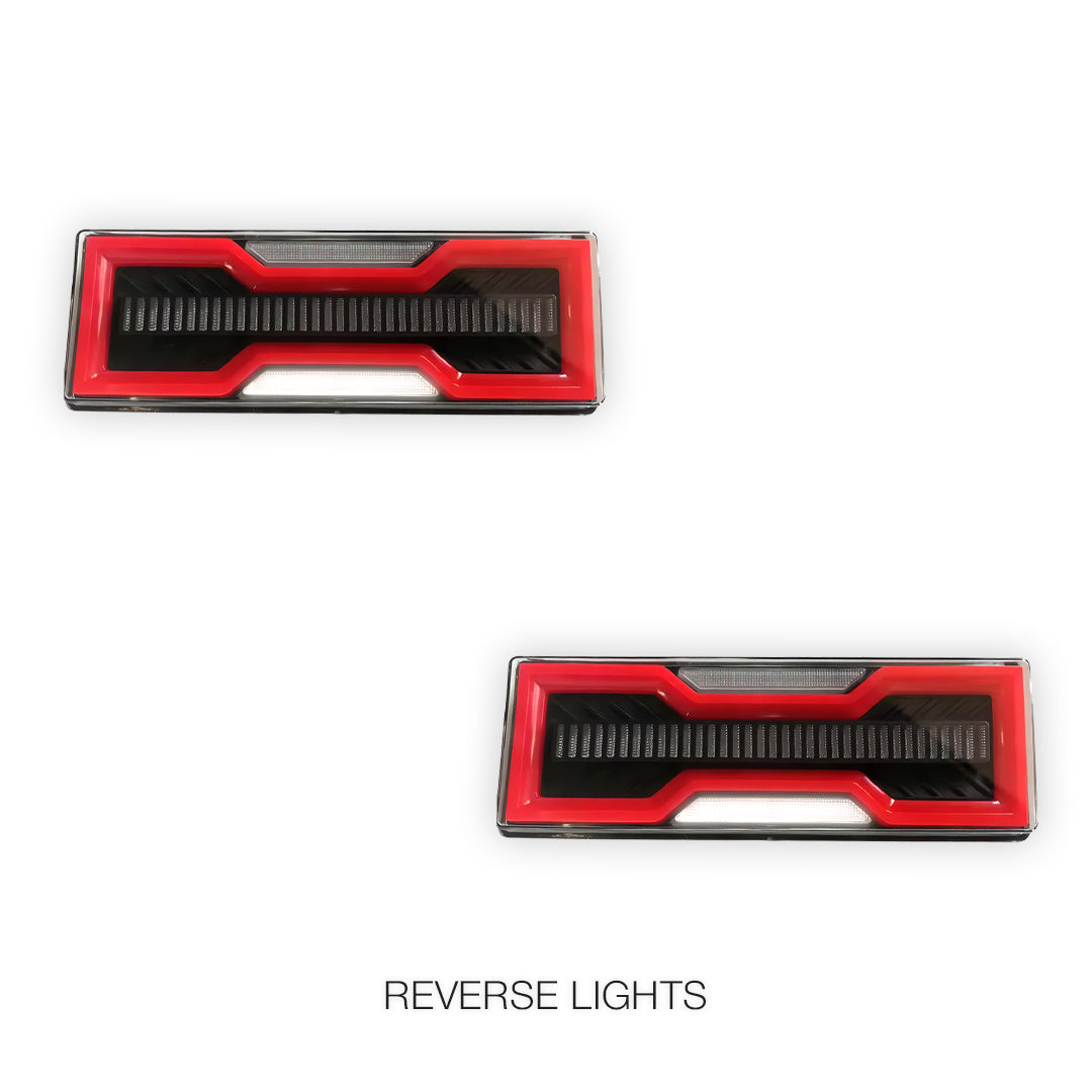 Toyota LandCruiser 70 / 75 / 78 / 79 Series (1984 - 2022) Smoked Tail Lights LH + RH