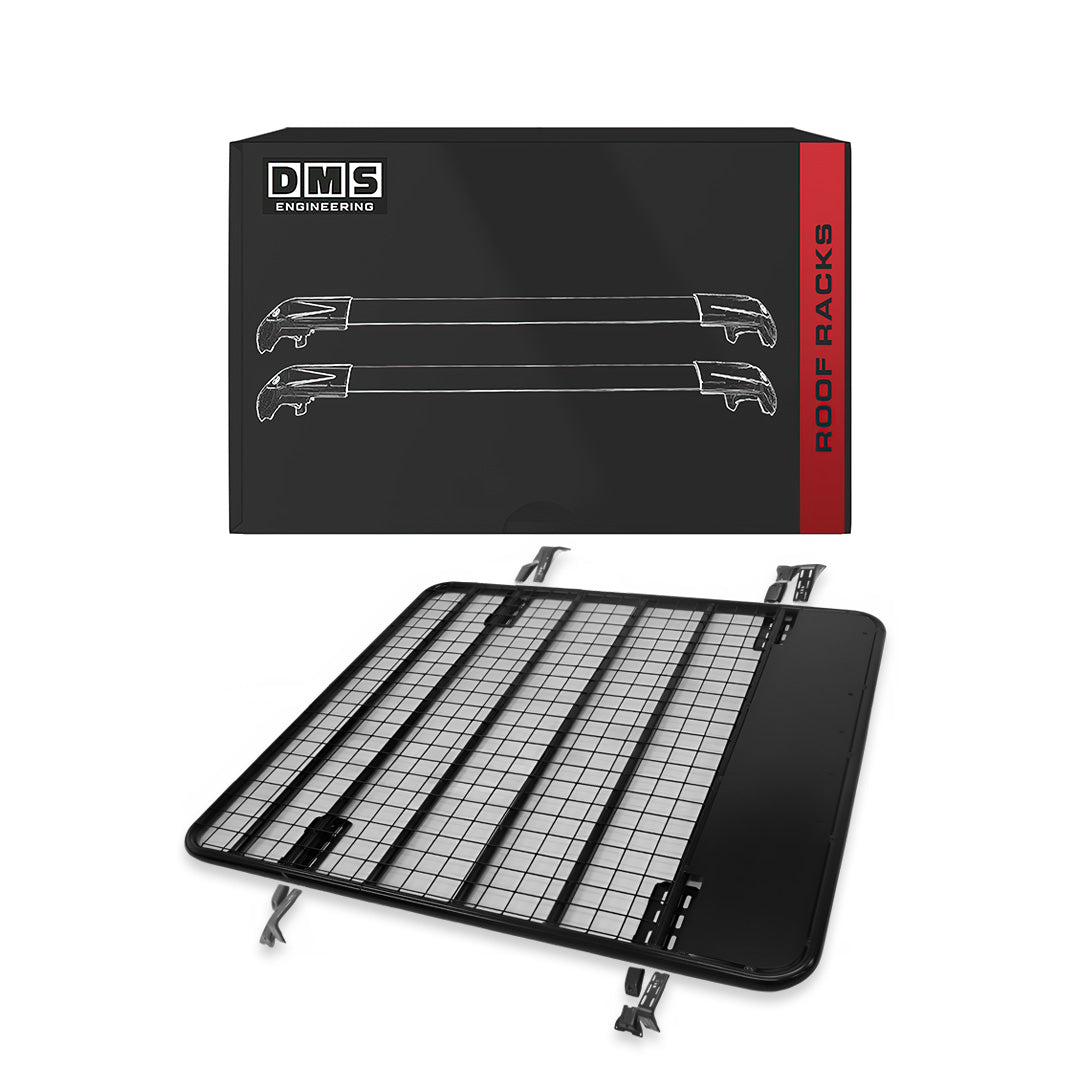 Toyota LandCruiser 79 Series (2000 - 2026) Black 135x125cm Flat Steel Roof Rack
