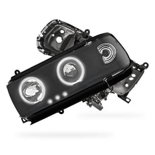 Toyota LandCruiser 80 Series FJ80 / LC80 (1990 - 1997) Black CCFL Angel Eyes Projector Headlights LH + RH