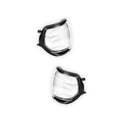 Toyota LandCruiser 80 Series (1990 - 1997) Crystal Front Corner Turn Signal Indicator Lights LH + RH