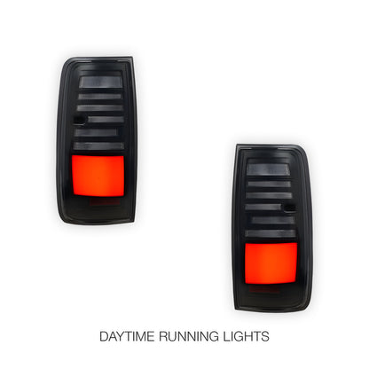 Toyota LandCruiser 80 Series (1990 - 1997) Sequential Smoked Full LED Tail Lights LH + RH
