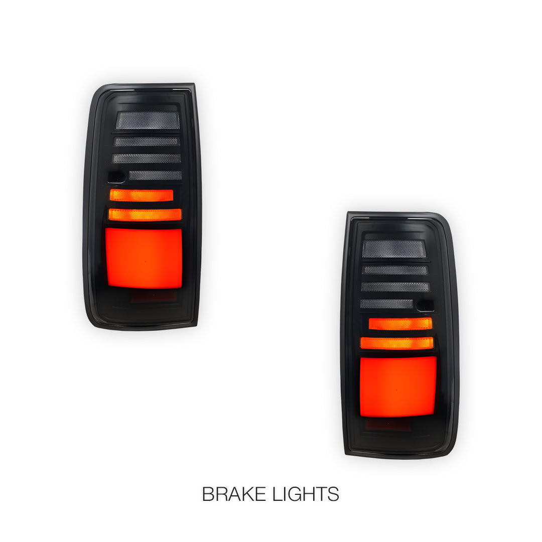 Toyota LandCruiser 80 Series (1990 - 1997) Sequential Smoked Full LED Tail Lights LH + RH