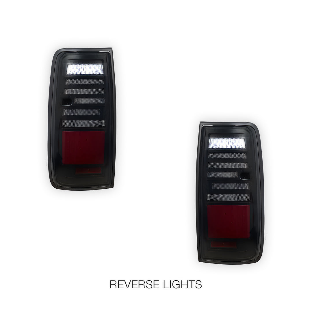 Toyota LandCruiser 80 Series (1990 - 1997) Sequential Smoked Full LED Tail Lights LH + RH