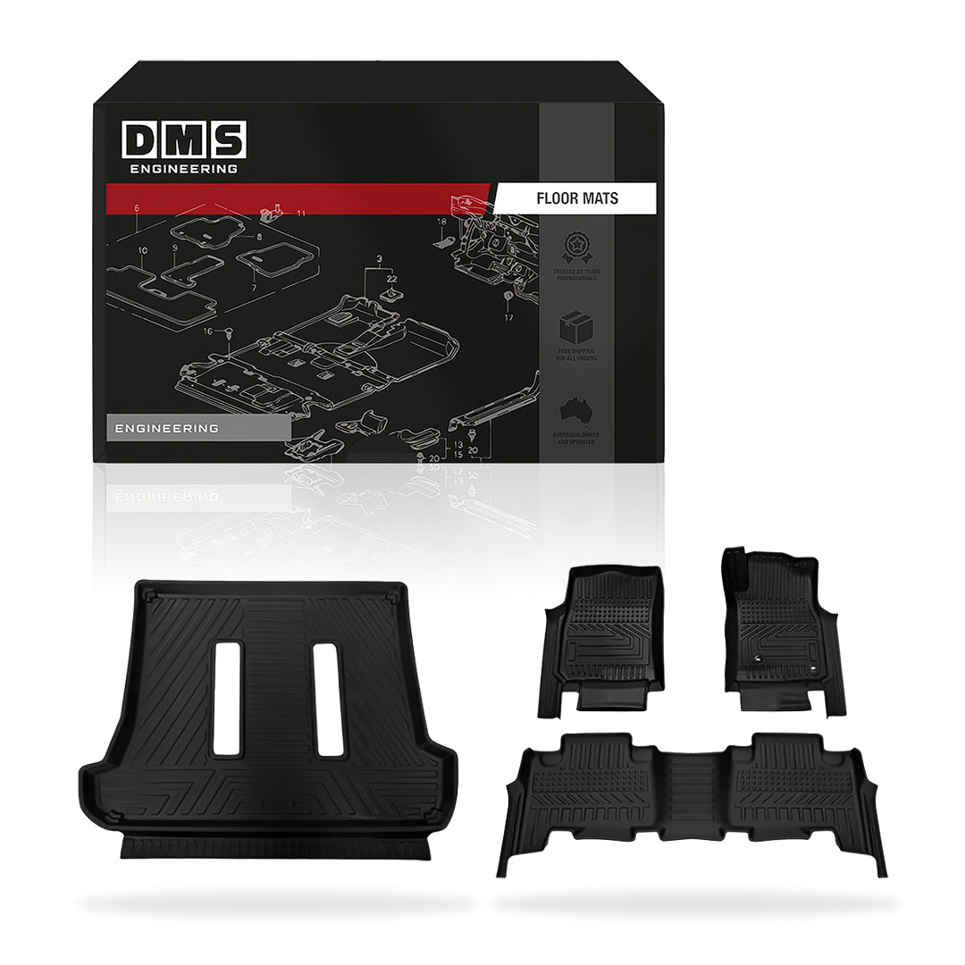 Toyota LandCruiser Prado 120 Series Auto Transmission (2003 - 2009) Car Floor Mats