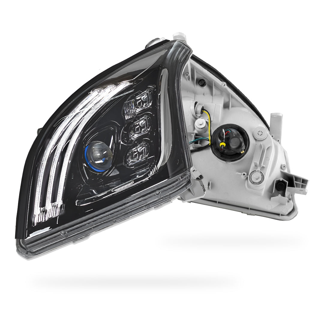 Toyota LandCruiser Prado LC120 / FJ120 Series (2003 - 2009) Black Full LED Headlights LH + RH