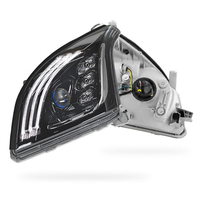 Toyota LandCruiser Prado LC120 / FJ120 Series (2003 - 2009) Black Full LED Headlights LH + RH