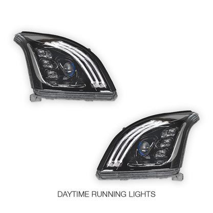 Toyota LandCruiser Prado LC120 / FJ120 Series (2003 - 2009) Black Full LED Headlights LH + RH