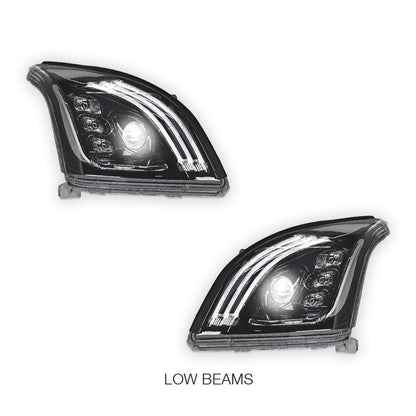 Toyota LandCruiser Prado LC120 / FJ120 Series (2003 - 2009) Black Full LED Headlights LH + RH