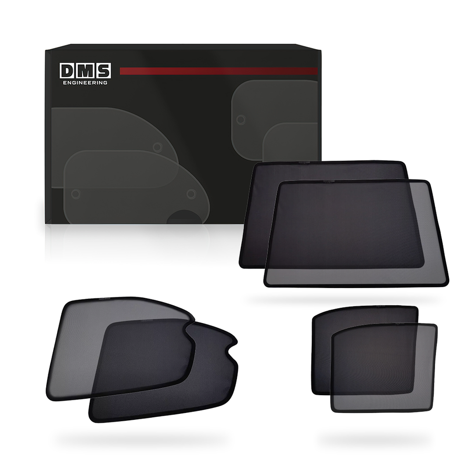 Toyota LandCruiser Prado 120 Series (2003 - 2009) Magnetic Window Sun Shades Complete Set