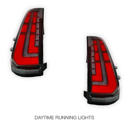 Toyota LandCruiser Prado 120 Series (2003 - 2009) Smoked Tail Lights LH + RH