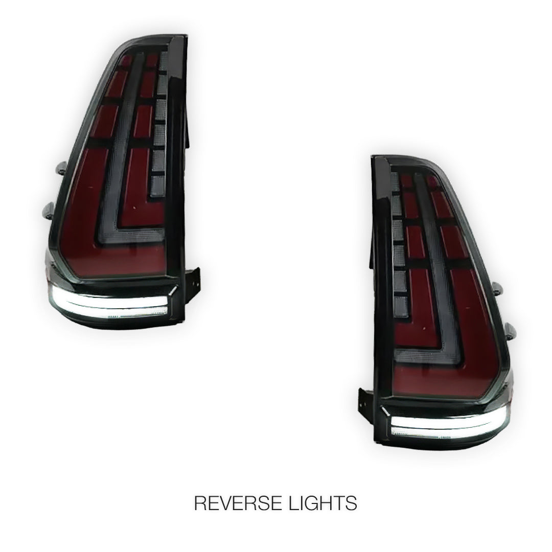 Toyota LandCruiser Prado 120 Series (2003 - 2009) Smoked Tail Lights LH + RH