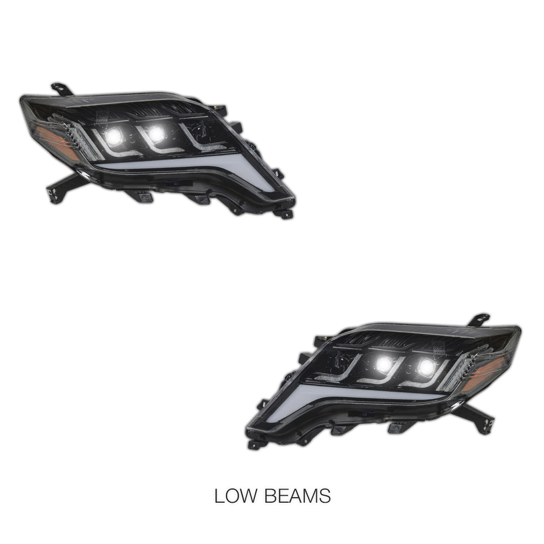Toyota LandCruiser Prado FJ150 / LC150 Series / Kakadu / VX (2013 - 2017) Full LED Headlights LH + RH