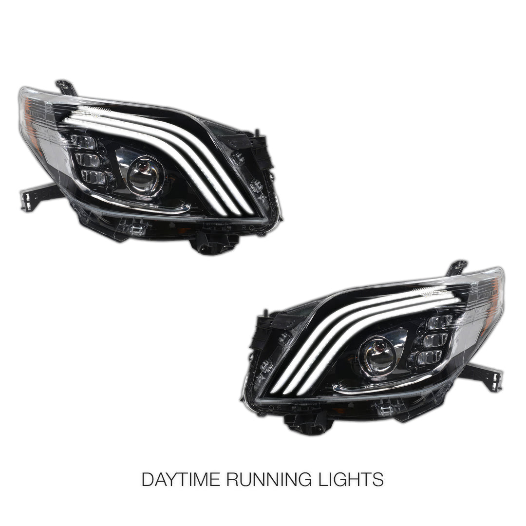 Toyota LandCruiser Prado FJ150 / LC150 Series (2009 - 2013) Sequential Full LED Projector Headlights LH + RH