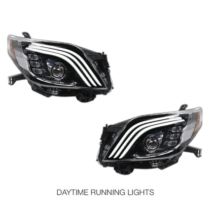 Toyota LandCruiser Prado FJ150 / LC150 Series (2009 - 2013) Sequential Full LED Projector Headlights LH + RH
