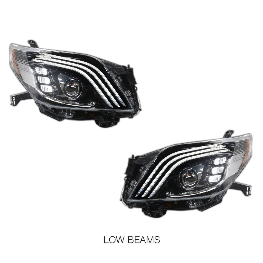 Toyota LandCruiser Prado FJ150 / LC150 Series (2009 - 2013) Sequential Full LED Projector Headlights LH + RH