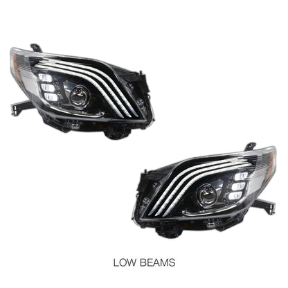 Toyota LandCruiser Prado FJ150 / LC150 Series (2009 - 2013) Sequential Full LED Projector Headlights LH + RH