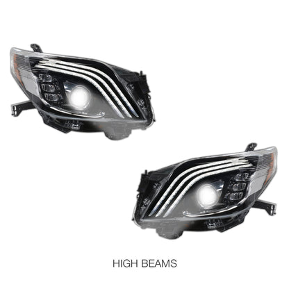 Toyota LandCruiser Prado FJ150 / LC150 Series (2009 - 2013) Sequential Full LED Projector Headlights LH + RH