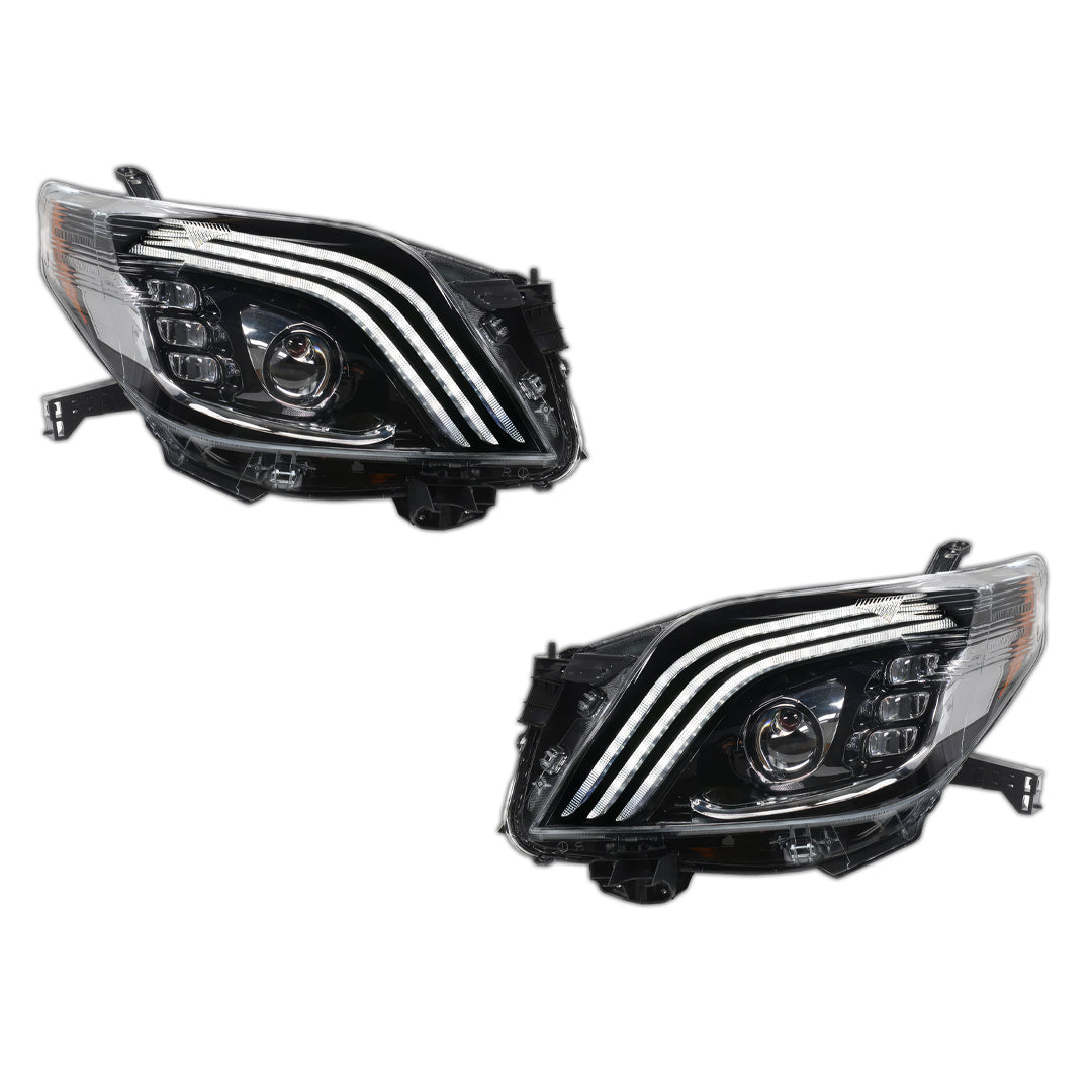Toyota LandCruiser Prado FJ150 / LC150 Series (2009 - 2013) Sequential Full LED Projector Headlights LH + RH