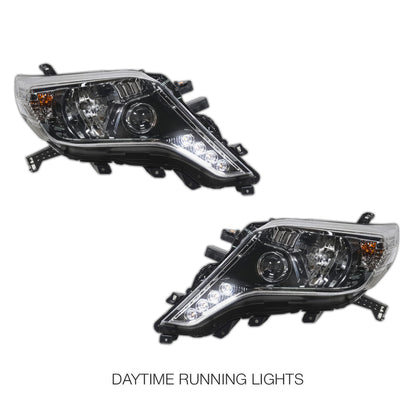 Toyota LandCruiser Prado FJ150 / LC150 Series (2013 - 2017) DRL & LED Projector Headlights LH + RH