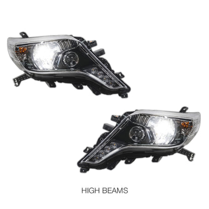 Toyota LandCruiser Prado FJ150 / LC150 Series (2013 - 2017) DRL & LED Projector Headlights LH + RH