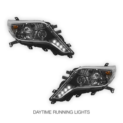 Toyota LandCruiser Prado 150 Series FJ150 / LC150 / Kakadu / VX (2013 - 2017) LED Headlight Lamp LH + RH