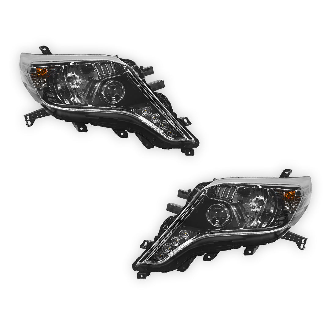 Toyota LandCruiser Prado 150 Series FJ150 / LC150 / Kakadu / VX (2013 - 2017) LED Headlight Lamp LH + RH