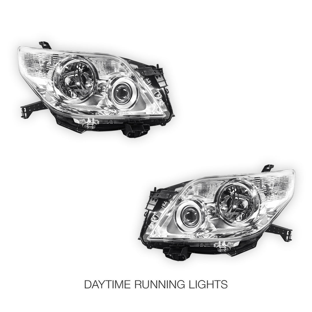 Toyota LandCruiser Prado 150 Series FJ150 / LC150 (2009 - 2013) Halogen Projector Headlight Lamp LH + RH