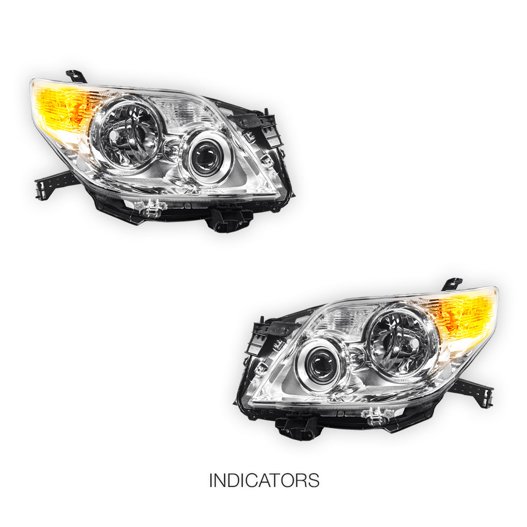 Toyota LandCruiser Prado 150 Series FJ150 / LC150 (2009 - 2013) Halogen Projector Headlight Lamp LH + RH