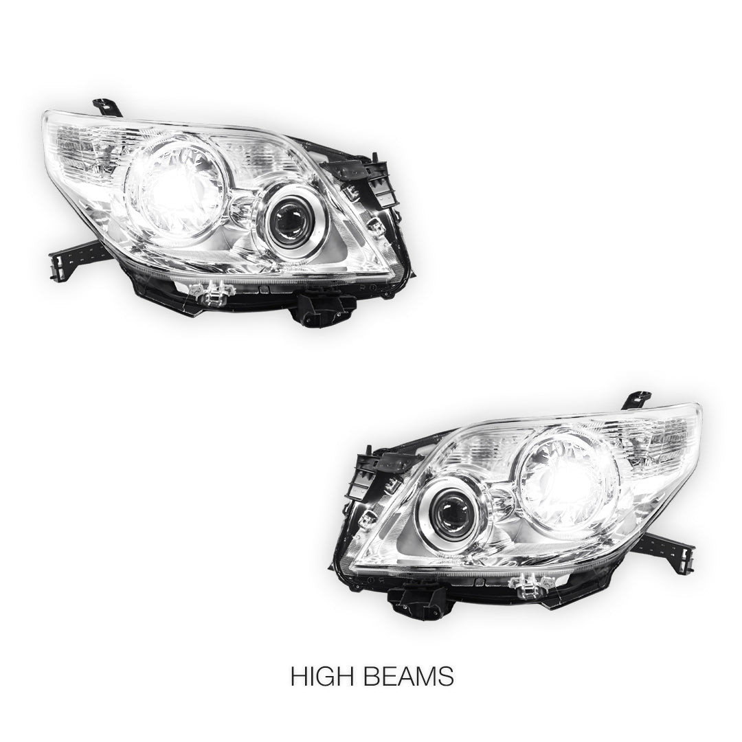 Toyota LandCruiser Prado 150 Series FJ150 / LC150 (2009 - 2013) Halogen Projector Headlight Lamp LH + RH