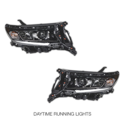 Toyota LandCruiser Prado LC150 / FJ150 Series / GX (2018 - 2023) LED DRL Headlights LH + RH