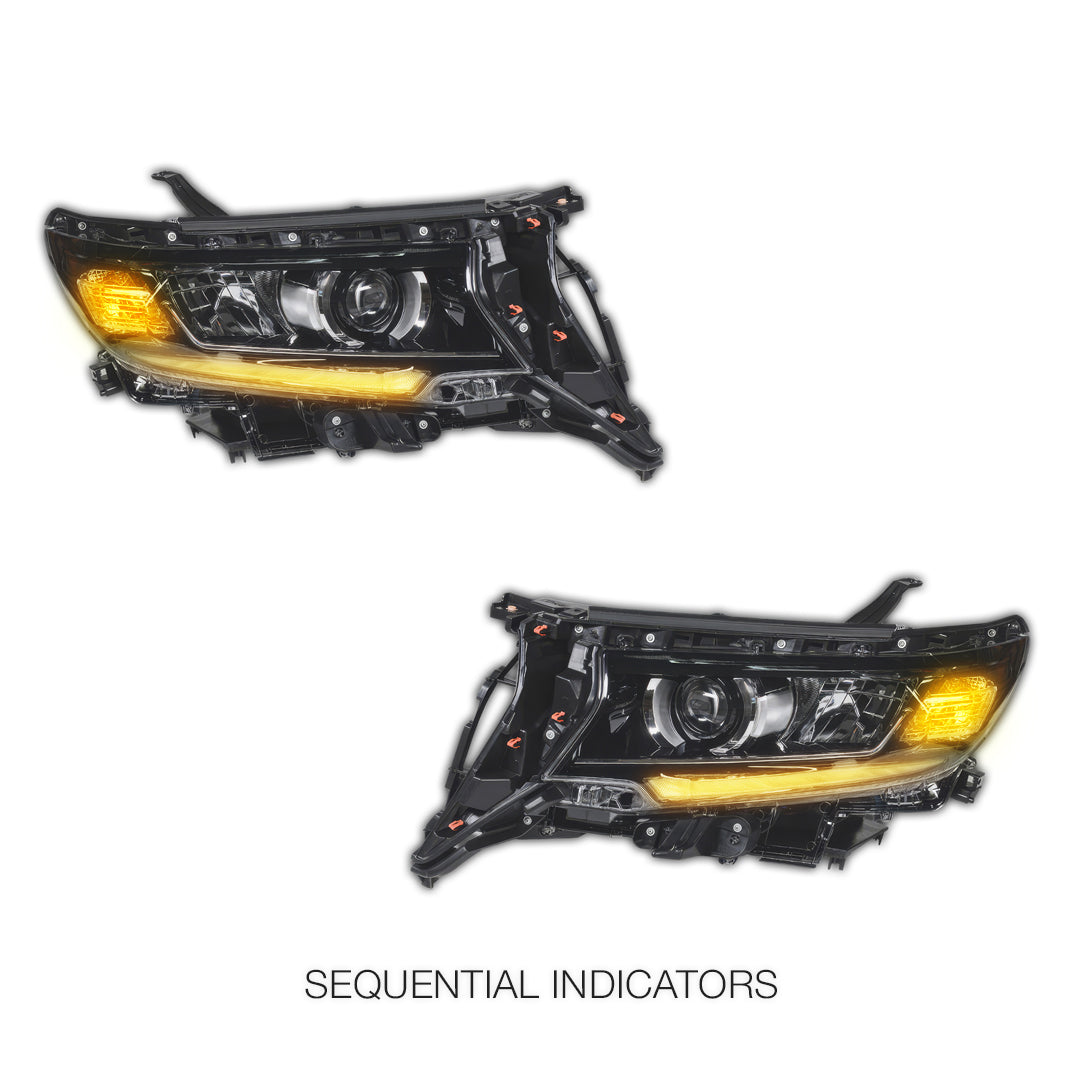 Toyota LandCruiser Prado LC150 / FJ150 Series / GX (2018 - 2023) LED DRL Headlights LH + RH