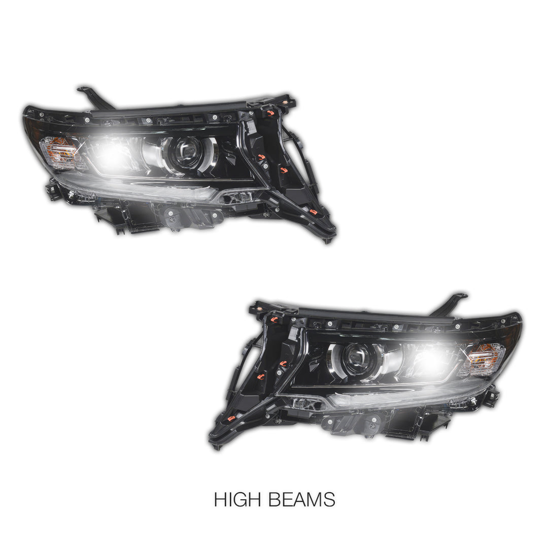 Toyota LandCruiser Prado LC150 / FJ150 Series / GX (2018 - 2023) LED DRL Headlights LH + RH