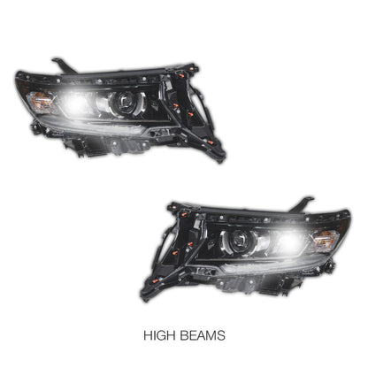 Toyota LandCruiser Prado LC150 / FJ150 Series / GX (2018 - 2023) LED DRL Headlights LH + RH