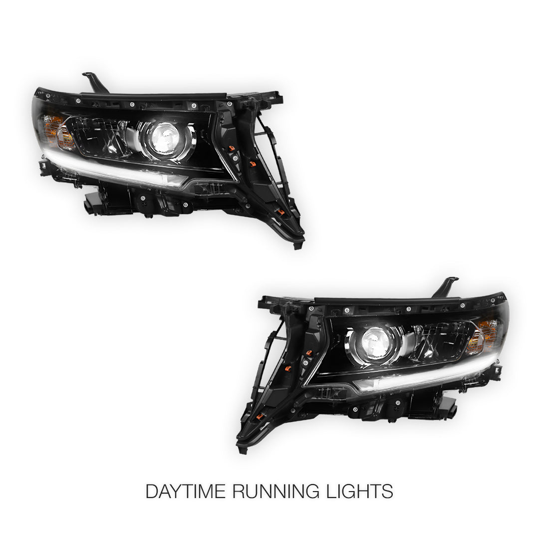 Toyota LandCruiser Prado 150 Series LC150 / FJ150 / GXL / KAKADU / VX (2018 - 2023) LED Projector Headlight Lamp LH + RH