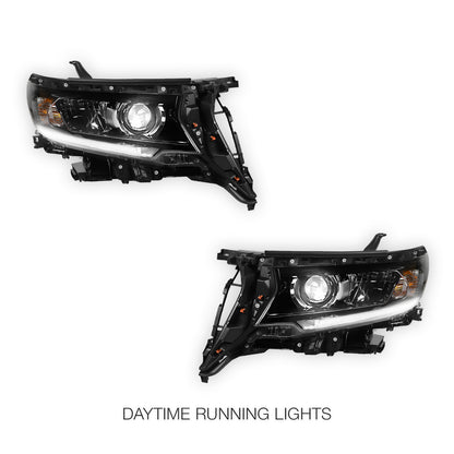Toyota LandCruiser Prado 150 Series LC150 / FJ150 / GXL / KAKADU / VX (2018 - 2023) LED Projector Headlight Lamp LH + RH