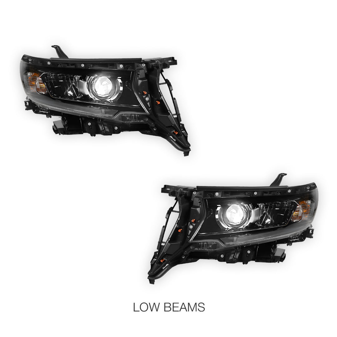 Toyota LandCruiser Prado 150 Series LC150 / FJ150 / GXL / KAKADU / VX (2018 - 2023) LED Projector Headlight Lamp LH + RH