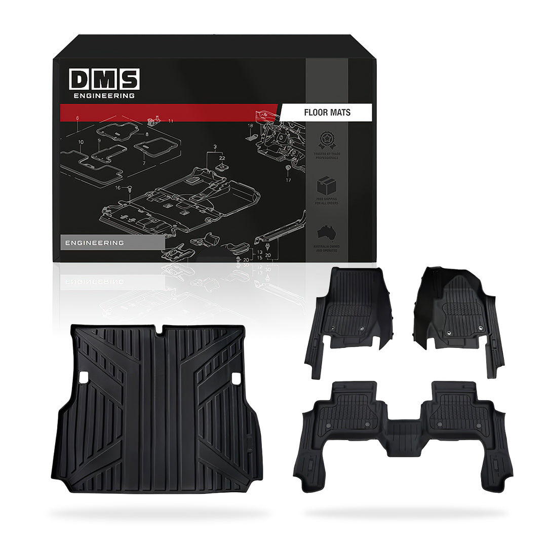 Toyota LandCruiser Prado 250 Series LC250 5 - Seater (2024 - 2026) Injection Floor Mats
