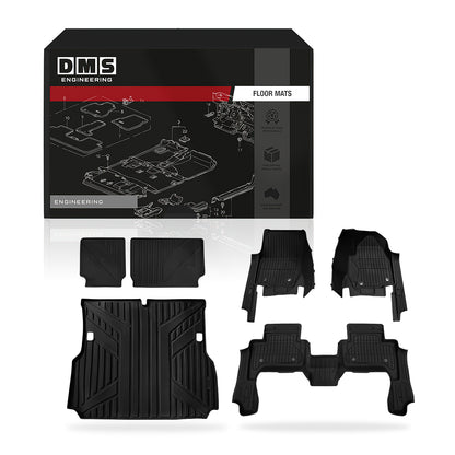 Toyota LandCruiser Prado 250 Series LC250 5 - Seater (2024 - 2026) Injection Floor Mats