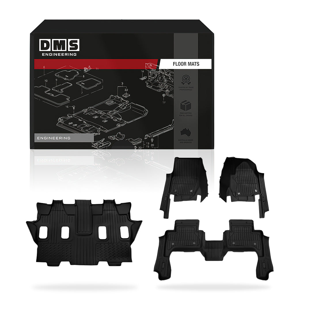 Toyota LandCruiser Prado 250 Series LC250 7 - Seater (2024 - 2026) Injection Floor Mats