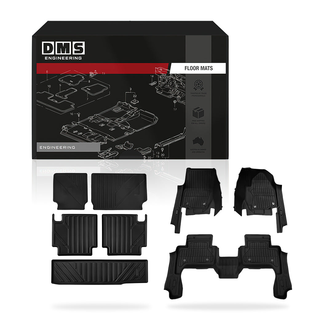 Toyota LandCruiser Prado 250 Series LC250 7 - Seater (2024 - 2026) Injection Floor Mats