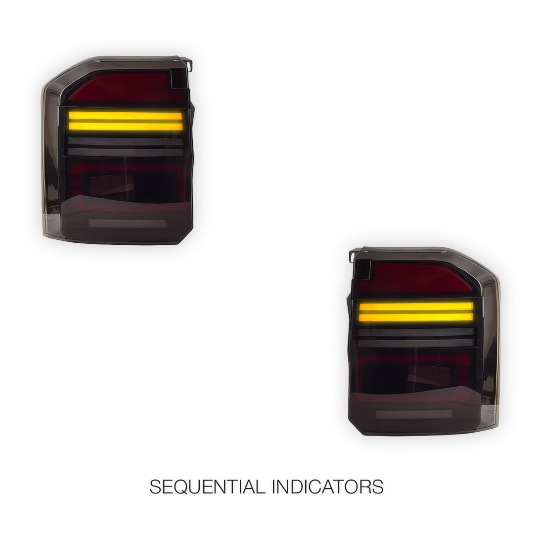 Toyota LandCruiser Prado 250 Series (2024 - 2025) Smoked Tail Lights LH + RH