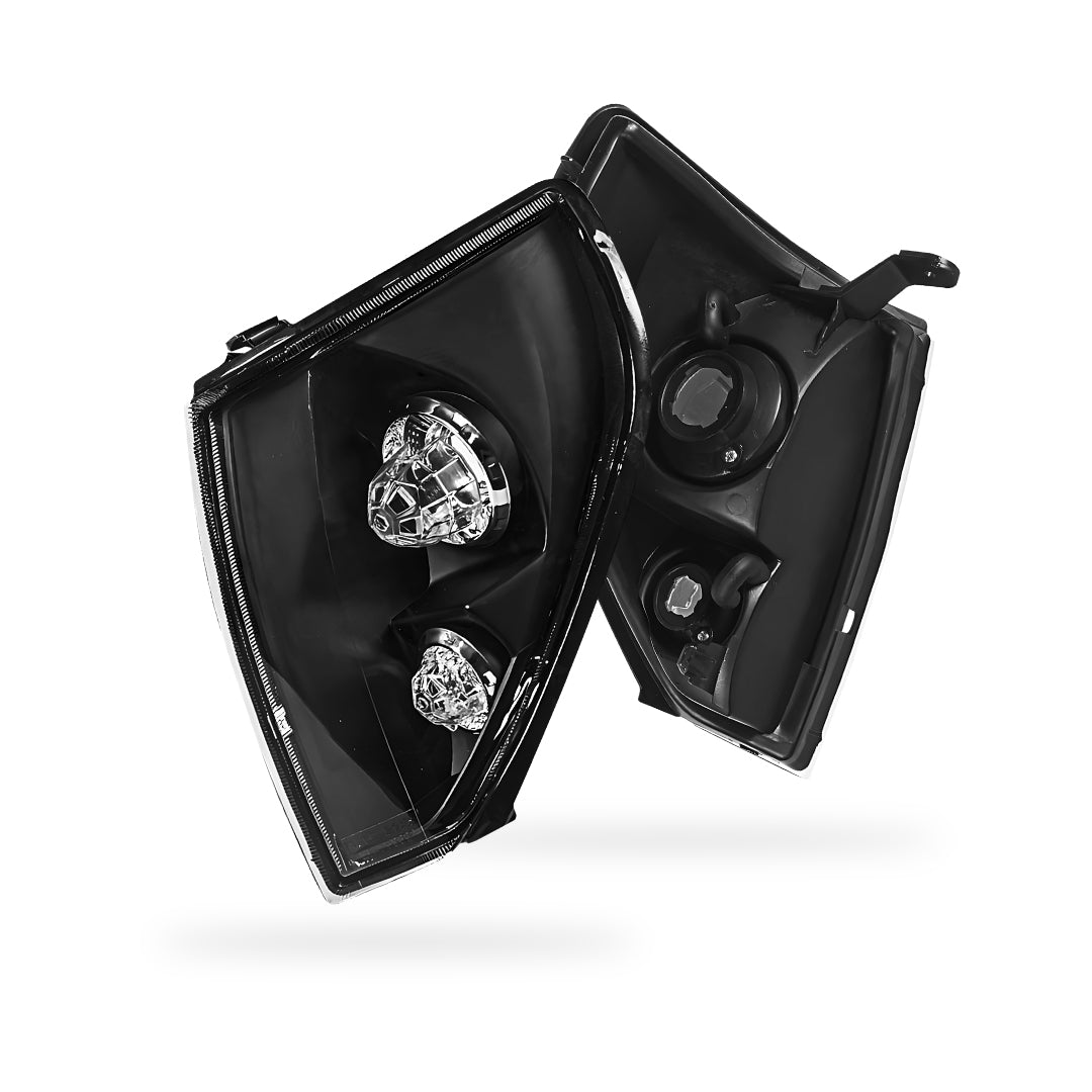 Toyota LandCruiser Prado 90 Series (1997 - 2002) Black Front Corner Turn Signal Indicators Lights LH + RH