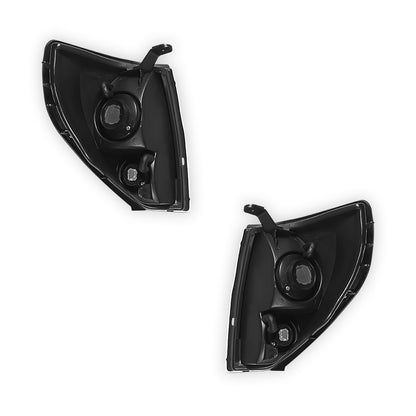 Toyota LandCruiser Prado 90 Series (1997 - 2002) Black Front Corner Turn Signal Indicators Lights LH + RH
