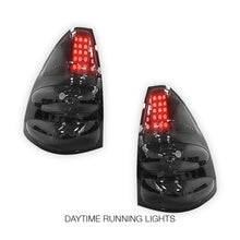 Toyota LandCruiser Prado FJ120 / LC120 Series (2003 - 2009) Smoked Black LED Tail Lights LH + RH