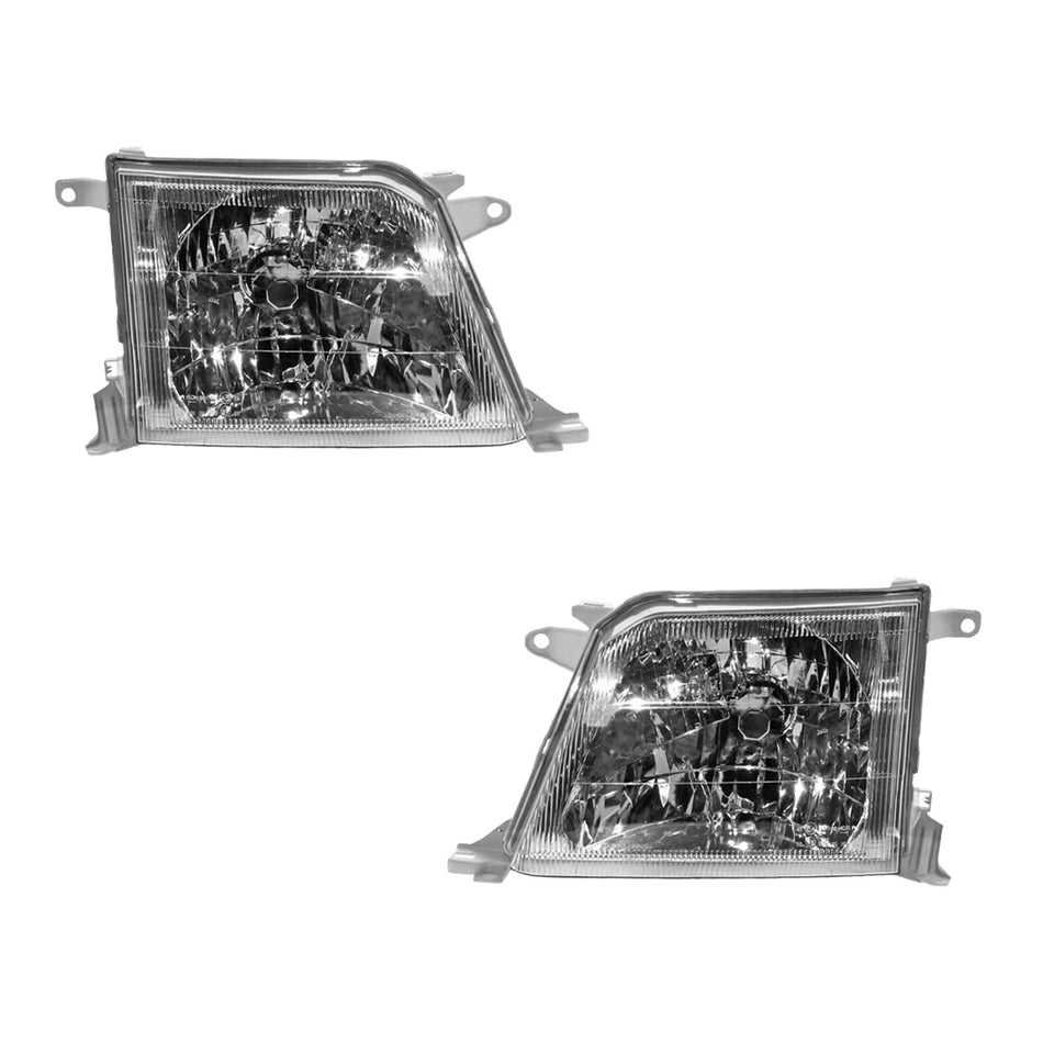 Toyota LandCruiser Prado J95 (1999 - 2002) OEM Style Headlights LH + RH