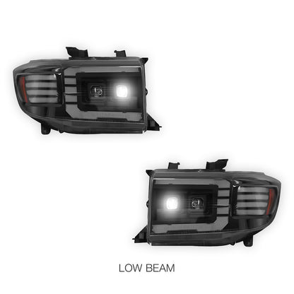 Toyota LandCruiser VDJ 70 / 76 / 78 / 79 Series (2007 - 2023) C Style DRL LED Headlights LH + RH