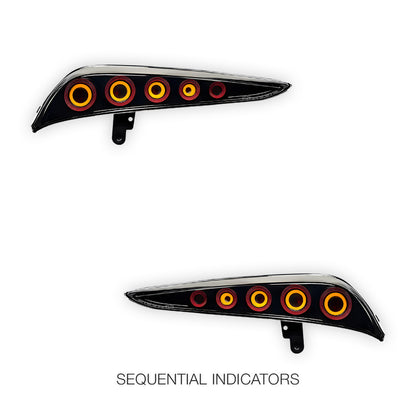 Toyota Supra A90 (2019 - 2023) Smoked Animation DRL Sequential Tail Lights LH + RH
