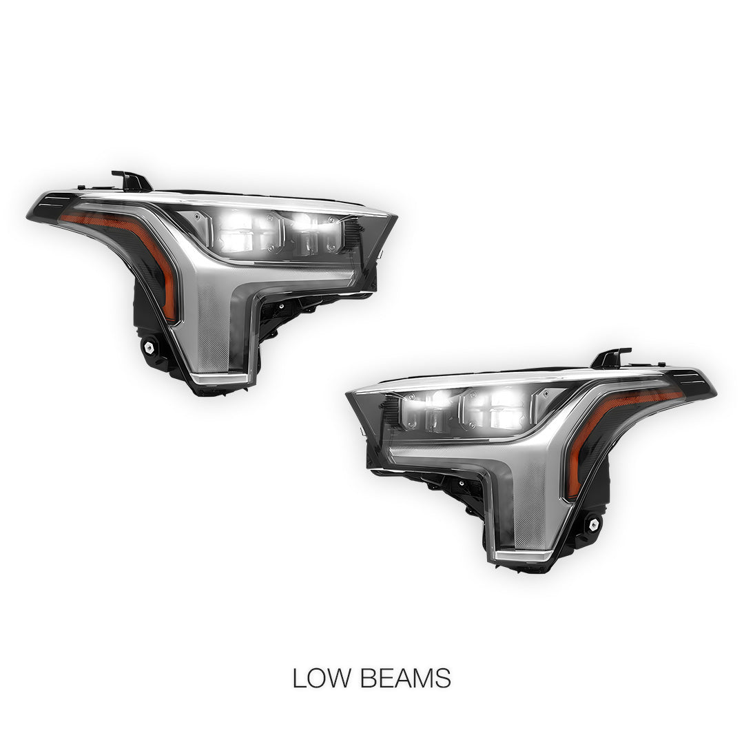 Toyota Tundra XK70 (2022 - 2026) Black Update OE Style Full LED & DRL Headlight LH + RH