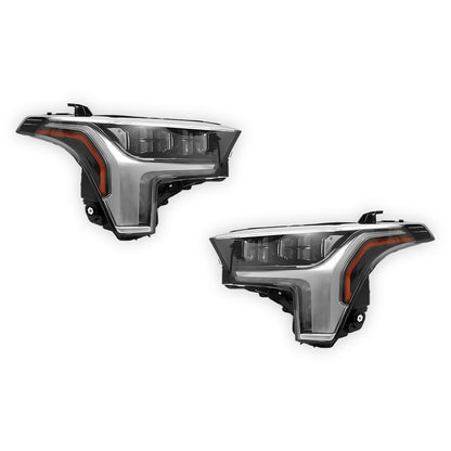 Toyota Tundra XK70 (2022 - 2026) Black Update OE Style Full LED & DRL Headlight LH + RH