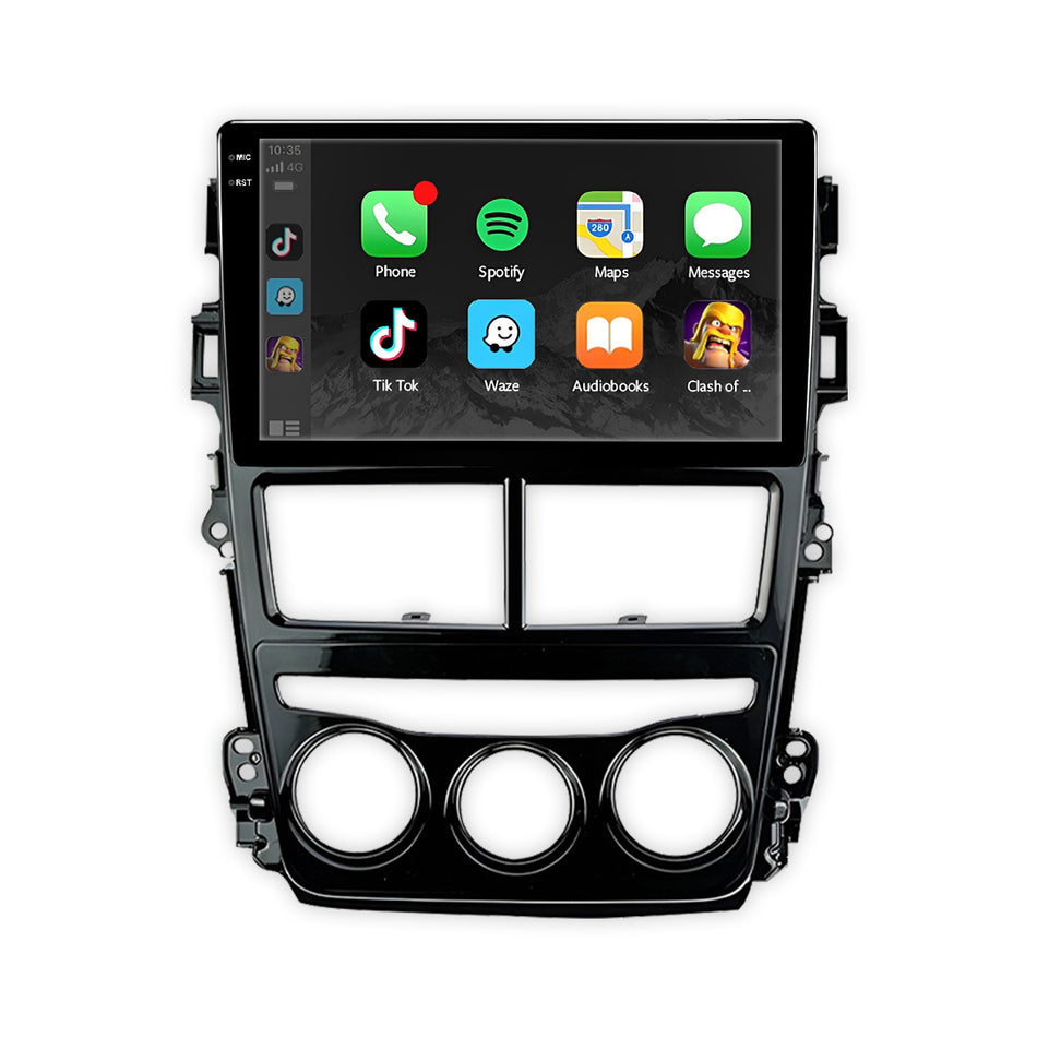 Toyota Yaris XP130 Manual (2017 - 2019) 9" Wireless Android 15 Head Unit for Apple CarPlay / Android Auto